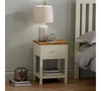 Coxmoor Bedside Table - 1 Drawer - Ivory
