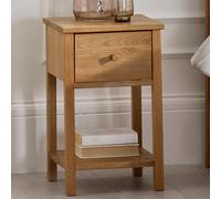 Coxmoor Bedside Table - 1 Drawer - Oak