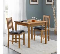 Coxmoor Dining Set - 75cm - 2 Seater - Square - 2 Chairs - Oak