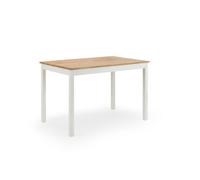 Coxmoor Rectangular Dining Table 1.2m Ivory & Oak - Julian Bowen | TJ Hughes