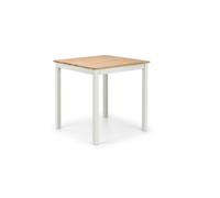 Julian Bowen Coxmoor Square Dining Table 75Cm White & Oak