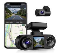 COXPAL 3 Channel Dash Cam Front and Rear Inside with GPS WiFi, Infrared Night Vision, Supercapacitor, 2K+1080P+1080P Three Way Triple Car Dash Camera, Smart Parking Monitor, Support 512GB Max