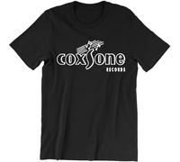 Coxsone Records Record Label Reggae Dub Roots Studio One Ska Music Unisex T-Shirt Printed Tee Graphic Top Men Black Shirt XL