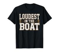 Coxswain Rowing Humor Loudest Voice Cox Funny Identity T-Shirt