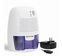 COYCYQI Small Dehumidifier,12V3A adapter，1200 Cubic Feet (215 sq ft) Portable Mini Dehumidifier Quiet Use for High Humidity in Home, Bathroom, Bedroom, Office, Basements, Wardrobe Closet,RV