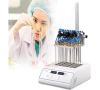 COYEUX 200W/400W Lab Nitrogen Evaporator, 12/24 Holes Sample Evaporator, 15L/min Maximum Gas Flow, Timing Time 99 Hours and 59 Minutes, 200mm Maximum Lifting Stroke, for Laboratory Use