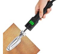 COYEUX Digital Display Mini Leather Iron, Leather Wrinkle Removal Electric Iron, 50-300℃ Temperature Adjustable, for Craft Leather Repair