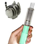 COYEUX Electric Needle Felting Machine, Electric Wool Felting Tool, 1-7 Needles Speed Adjustable, Motor Stroke 2cm, Transparent Shell, for DIY Wool Painting and Felted Craft Work