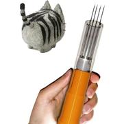 COYEUX Electric Needle Felting Machine, Electric Wool Felting Tool, 1-7 Needles Speed Adjustable, Motor Stroke 2cm, Transparent Shell, for DIY Wool Painting and Felted Craft Work