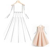 COYEUX Invisible Mannequin Hanger Rod, Telescopic Dress Form, Built-in Shoulder Grooves, 360° Rotatable Hook, Adjustable Arm, Garment Length, for Photography Studio Shooting