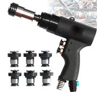 COYEUX M3-M12 Pneumatic Tapping Gun, 400RPM Portable Tapper Thread Tapping Tool, with 6 Chucks, for Automobile or Motorcycle Body, Chassis, Frame, Connecting Rod, Engine
