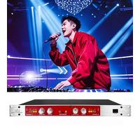 COYEUX Professional Audio Processor, Audio Mixer Processor, Autotune Vocal Processor, with Treble/Bass Frequency Adjustment, for House Karaoke, Stage, Performance