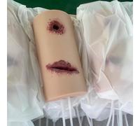 COYEUX Wound Packing Trainer Kit, Blood Control Exercises, Reusable Arm Laceration Simulator Model, for Practicing Hemostatic Dressing Techniques