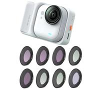 Coyktonty Filter/Lens Filter Set for Insta360 Go Ultra Camera,Optical Glass High Light Transmittance Multi-Layer Coating Waterproof Scratch-Resistant and dust-Proof (UV+CPL+Star+Night+ND8 16 32 64)