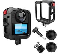 Coyktonty Protective Cage Kit for GoPro Max2,Quick-Release Protective Frame with Lens Protection Cover,with Cold Shoe Mount,Can Connect to a Tripod, Selfie Stick (Aluminum Alloy Material)