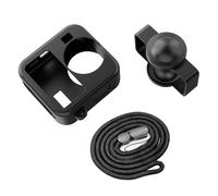 Coyktonty Silicone Case Set for GoPro MAX2 Camera With Silicone Case/Lens cap/Lanyard, Scratch Protection, Drop Prevention (Black)