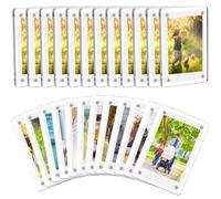 COYMOS 24 Packs Acrylic Magnetic Photo Frame for Refrigerator Double Sided Magnetic Polaroid Frames for Pictures Instax Mini Frame Super Clear 2.36 x 3.54 Inch