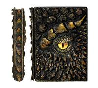 Coyoohouse Handmade 3D Dragon Eye Resin Journal, Embossed Notebook with Blank Paper, Perfect for Dragon Lovers, DnD Players, Hardcover Travel Notepad for Writing, Sketchbook, Collection, Gift A5