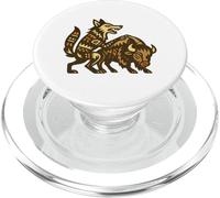 Coyote and the Buffalo Native American Legend of Wisdom PopSockets PopGrip for MagSafe