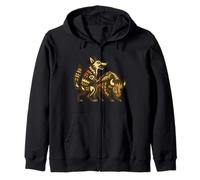 Coyote and the Buffalo Native American Legend of Wisdom Zip Hoodie