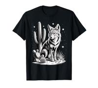 Coyote Arizona Desert Wild Animal Cactus South West Nature T-Shirt