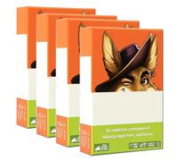 Coyote Card Game Includes 6 Unique Action Cards: a Challenge Party for 3-8 Players, Meet The Action-Packed Card Games Full of High Fives and Havoc (4pcs)