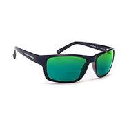 Coyote Eyewear BP-13 Polarized Bi-Focal Reading Sunglasses in Black w/Green Mirror Lens +2.50