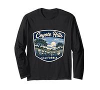 Coyote Hills California Scenic Badge Design Long Sleeve T-Shirt