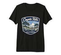 Coyote Hills California Scenic Badge Design Premium T-Shirt