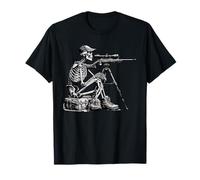 Coyote Hunter Skeleton Predator Design T-Shirt