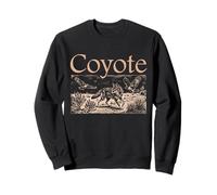 Coyote Retro Vintage Wildlife Desert Nature Design Sweatshirt