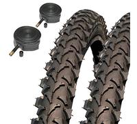 Coyote TY2607 Pro 26" x 1.95 Mountain Bike Tyres with Schrader Inner Tubes (Pair)