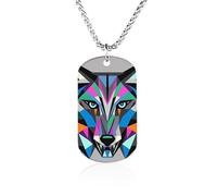 Coyote, Wolf Beast Necklace Gift for Girlfriend Boyfriend, Long Chain Pendant Custom with Picture, Personalized Necklace Gift for Christmas Anniversary Family Birthday Valentine's Day