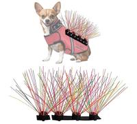 CoyoteVest CoyoteWhiskers Protection Nylon Bristles for CoyoteVest or SpikeVest Dog Harness Vest, Dog Accessories That Deter Coyote, Hawk and Raptor Attacks (Set of 4, Rainbow)