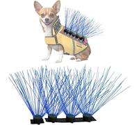 CoyoteVest CoyoteWhiskers Protection Nylon Bristles for CoyoteVest or SpikeVest Dog Harness Vest, Dog Accessories That Deter Coyote, Hawk and Raptor Attacks (Set of 4, Blue)