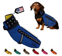CoyoteVest Dog Harness Protection Vest, Reflective Dog Accessories with Spikes to Shield Your Pet from Raptor and Animal Attacks, Proudly Made in America (Medium, Royal Blue)