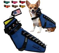 CoyoteVest Dog Harness Protection Vest, Reflective Dog Accessories with Spikes to Shield Your Pet from Raptor and Animal Attacks, Proudly Made in America (X-Small, Royal Blue)