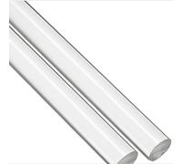 COYOUCO 2 Pcs 500Mm Length Acrylic Rod Plastic Rods Clear Acrylic Dowel Rods Acrylic Round Rod Cake Dowels Plastic Cylinder Rods for Cake Toppers,6mm