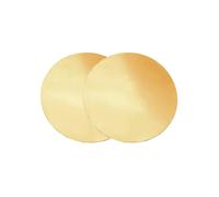 COYOUCO 2 Pcs Brass Round Plates Thickness 6mm Diameter From 15mm-300mm Brass Disc Suitable for Crafts, Models, And Repairs,45mm