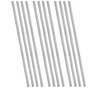 COYOUCO 304 304 Stainless Steel Solid Round Rod, 12 Pcs 2.5mm Diameter 500mm Length Metal Solid Shaft Rods Lathe Bar Stock for DIY Crafts Model Car Helicopter Airplane