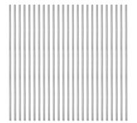 COYOUCO 304 304 Stainless Steel Solid Round Rod, 25 Pcs 2mm Diameter 500mm Length Metal Solid Shaft Rods Lathe Bar Stock for DIY Crafts Model Car Helicopter Airplane