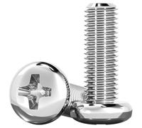COYOUCO 304 Stainless Steel M4 Cross Pan Head Screws, Long Bolts, 120Mm-180Mm, 2-Pack,140mm