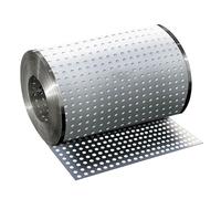 COYOUCO 304 Stainless Steel Perforated Sheet, 8mm Hole Metal Mesh Screen Decorative Meshes, Perforated Metal Plate for Windowsill Guardrail Flower Stand,35cm x 200cm