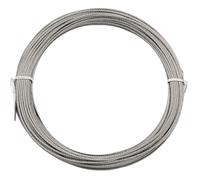 COYOUCO 5-8Mm 304 Stainless Steel Cable, Vinyl Coatedwire Rope with Wire Rope Clamps, 7X19 Strands Steel Cable for Yard Zipline, Deck Railing, Boat Lifts,Diameter 8mm/50m