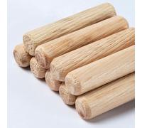 COYOUCO 50 Pcs Wooden Dowel Pins, 15Mm Dia Fluted Wood Dowels Rods Hardwood Crafts Dowel Pegs,50mm
