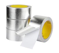 COYOUCO Aluminum Foil Tape for Ductwork, 0.15Mm Thick 50M Long Seal Tape for Heavy Duty Dryer Vent, Ducts, HVAC Duct,8cm*50m