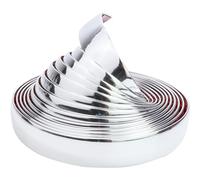 COYOUCO Automotive Chrome Trim Molding, 6-50mm Wide Car Side Body Trim Strip(Self Adhesive) Decorative Scratch-Proof for RV Truck Exterior Interior Door Window,25mm*3m