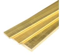 COYOUCO Brass Flat Bar Stock, 10Mm Thickness X20/25/30/35Mm Width X 500Mm Length Brass Plates Mill Stock for Knife Making, Craft,10 * 20 * 500mm
