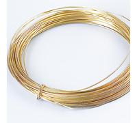 COYOUCO Brass Wire,Round Brass Wire,Gold Brass Wire,for Crafts Making,5M Length,2.5mm