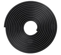 COYOUCO Car Door Edge Guards, Black 16Ft/5M Universal Rubber Seal Protector Aluminum U Shape Edge Trim Car Door Edge Protection for Most Car,8x13mm Grip 1~3.5mm